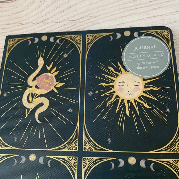 Molly & Rex Journal Sun Moon Snake Heart Full Color 208 Lined Pages 4 Designs - Picture 9 of 11